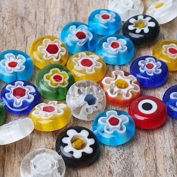 Millefiori korlky 8mm penzek ra