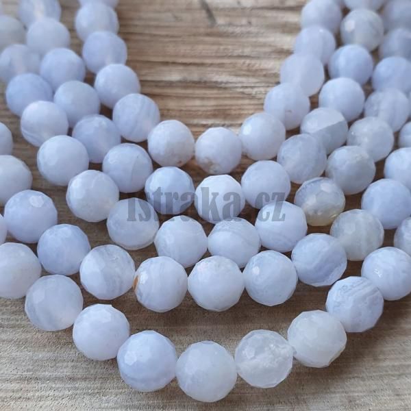 Chalcedon korlky 6mm brouen plra