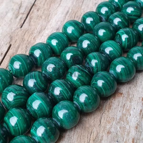Malachit korlky 8mm plra