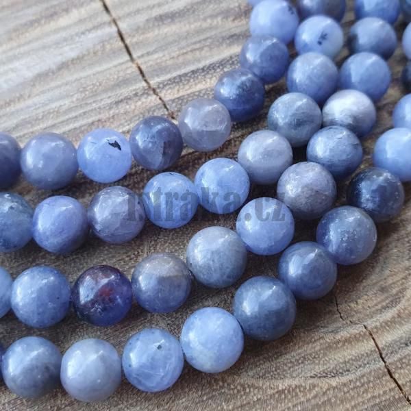 Tanzanit korlky 6mm mix barev plra