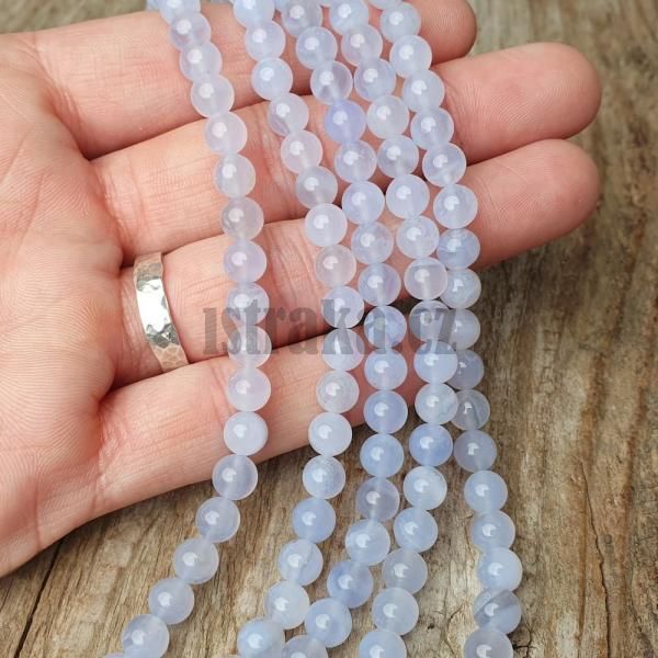 Chalcedon korlky 6mm plra