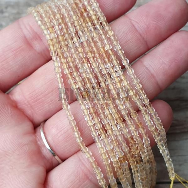 Citrn korlky 2,5mm kostky brouen plra
