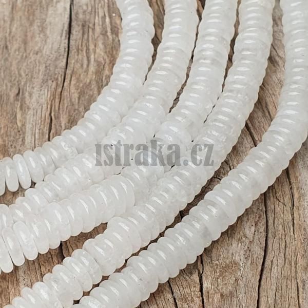 Jadeit korlky 6x2mm zk rondelky mln bl plra