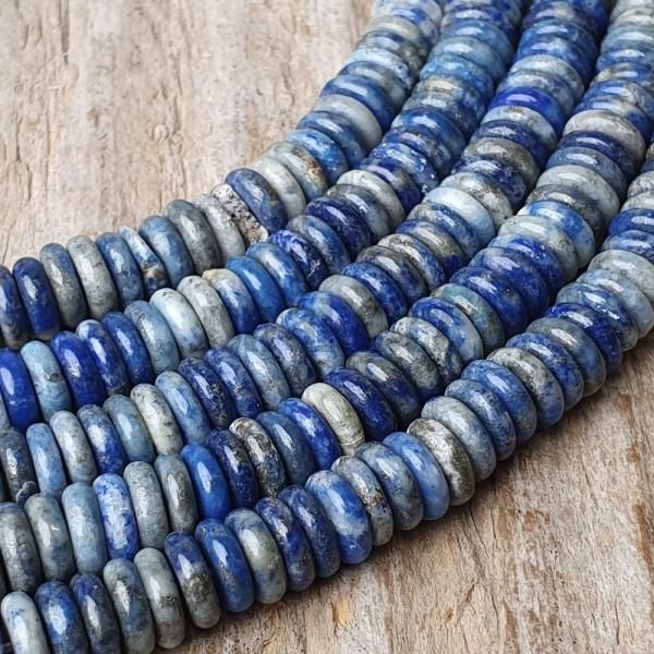 Lapis lazuli korlky 6x2mm zk rondelky plra