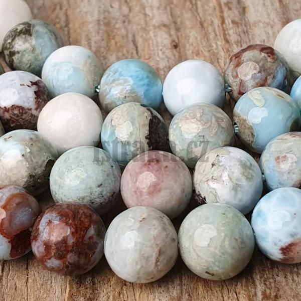 Larimar mix barev korlky 8mm plra