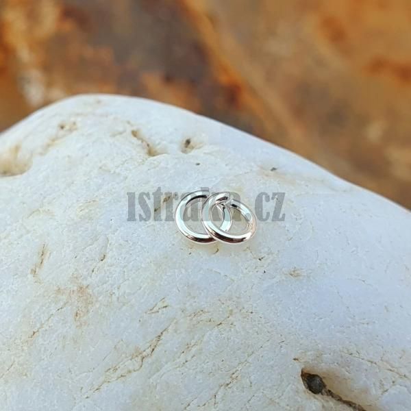 Spojovac krouek 3,5mm Ag925 stbrn 10ks