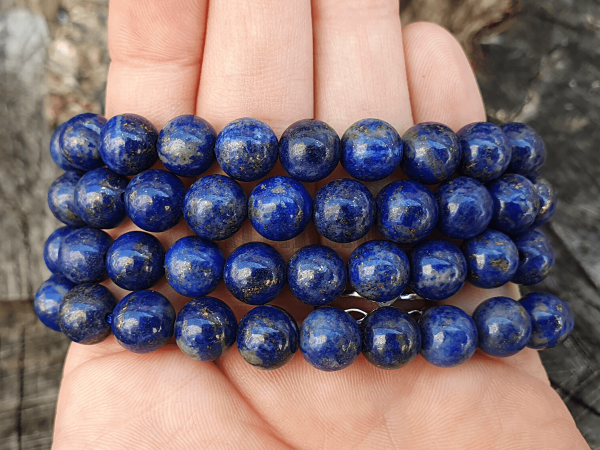 Lapis lazuli korálky 8mm šňůra