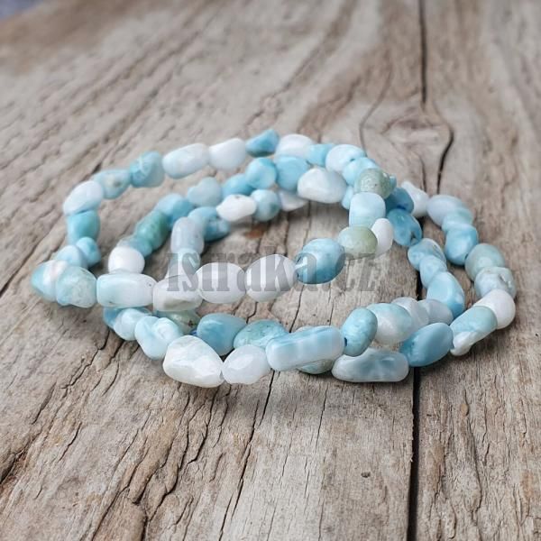Nramek larimar nugety 6x8mm 