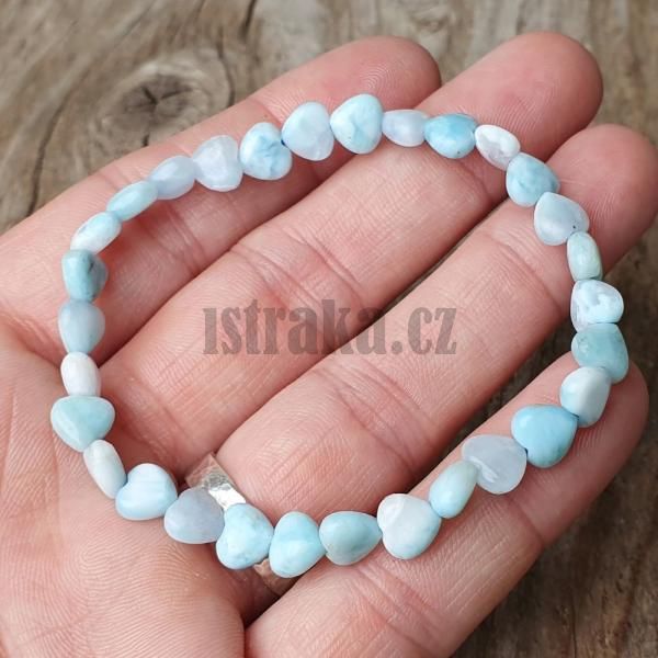 Nramek larimar srdka 7mm