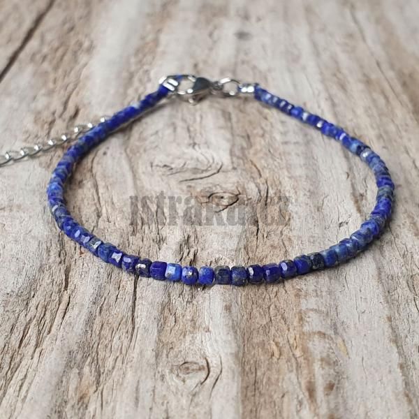 Nramek z lapisu lazuli 2,5mm minikostky