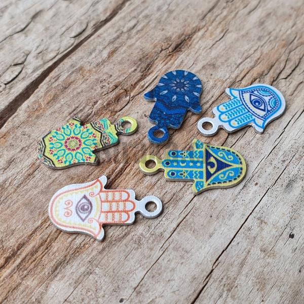 Hamsa set pvsk barevn s potiskem nerez 5 ks