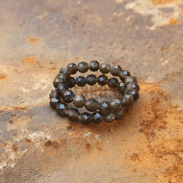 Prsten ze zlatho obsidinu 2-3mm