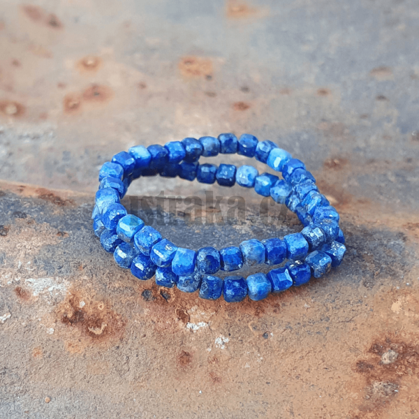 Prsten z lapisu lazuli 2-3mm minikostky