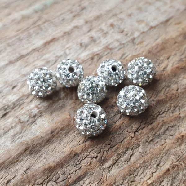 Shamballa korlek 8mm crystal 1ks