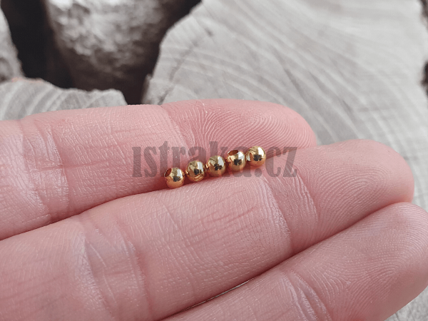Korlek 2mm Ag925 pozlacen 5 ks